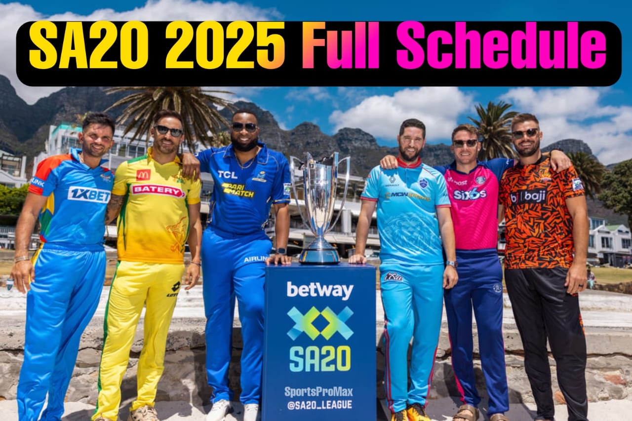 SA20 2026 Full Fixtures
