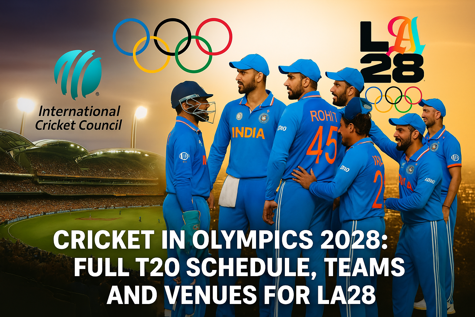 Get the full cricket schedule for the 2028 LA Olympics! T20 tournaments run July 12-29, with women’s final on July 19 & men’s on July 29. Explore teams, venue & more!