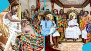 Jeremy Doku Visits Asantehene Otumfuo Osei Tutu II During Heritage Tour in Ghana