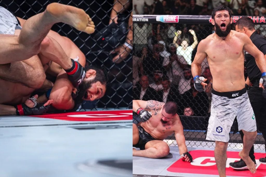Top 5 Most Iconic And Visually Jaw-Dropping UFC Submissions Of All Time 8 One of the most modern visceral UFC shock submission came from Khamzat Chimaev