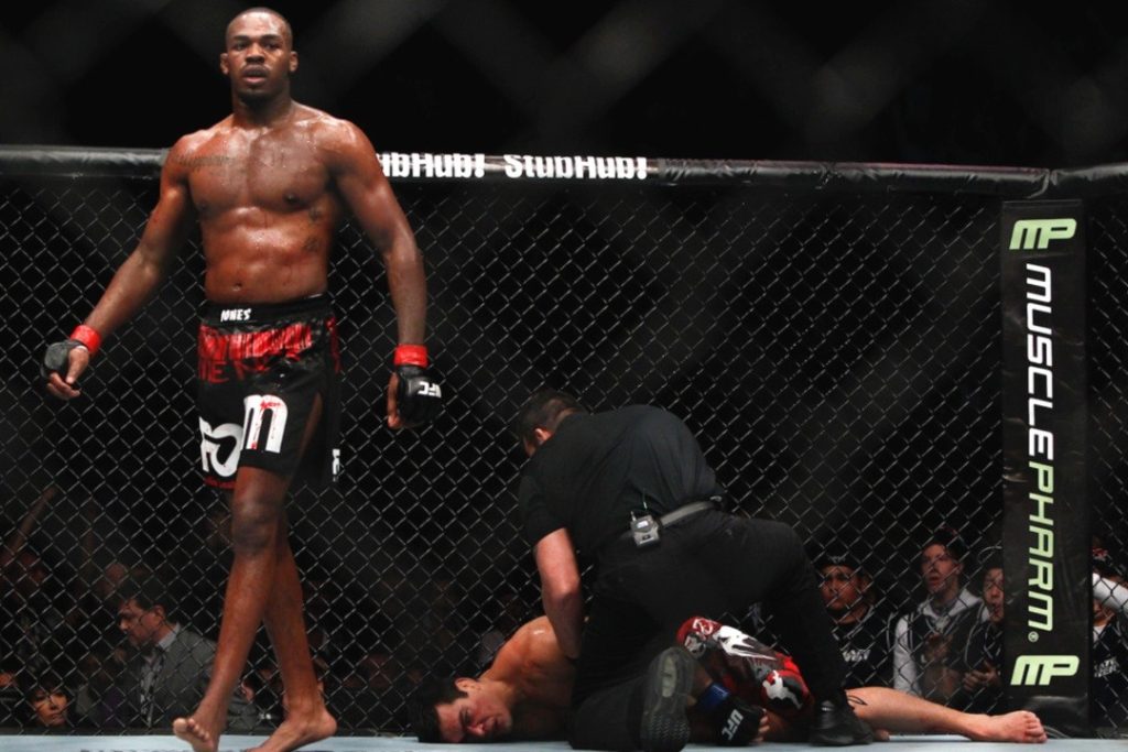 Top 5 Most Iconic And Visually Jaw-Dropping UFC Submissions Of All Time 9 Jon Jones' walk by over a lifeless opponent will never not be iconic