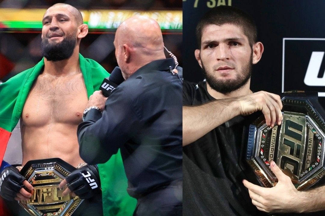 Khamzat Chimaev and Khabib Nurmagomedov