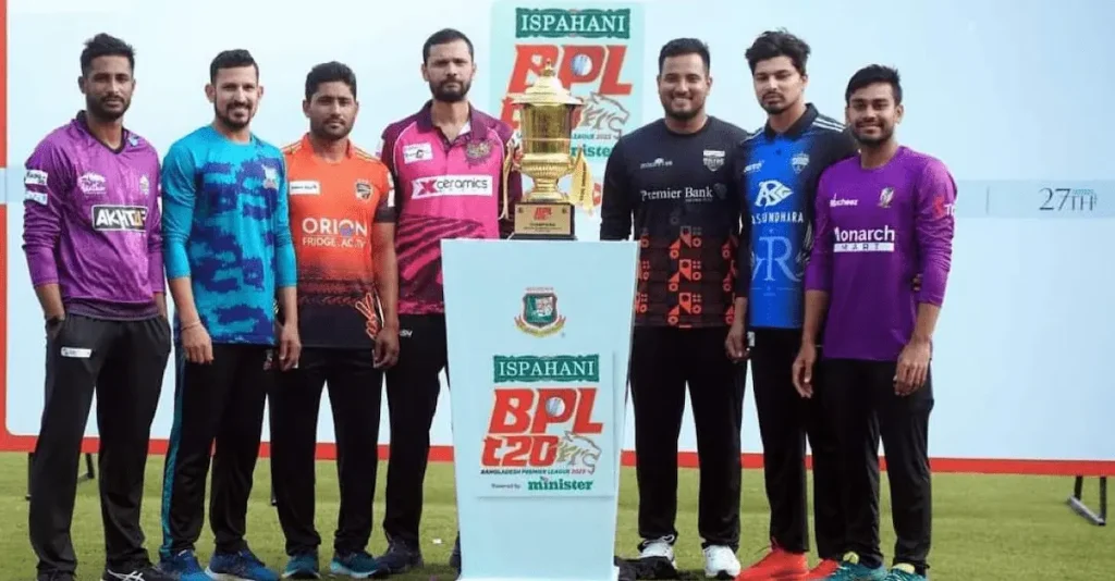 Top 10 Richest Cricket Leagues 2025: IPL, ILT20, SA20 Net Worth Revealed 14 Bangladesh Premier League 2025 logo with local stars and T20 cricket match