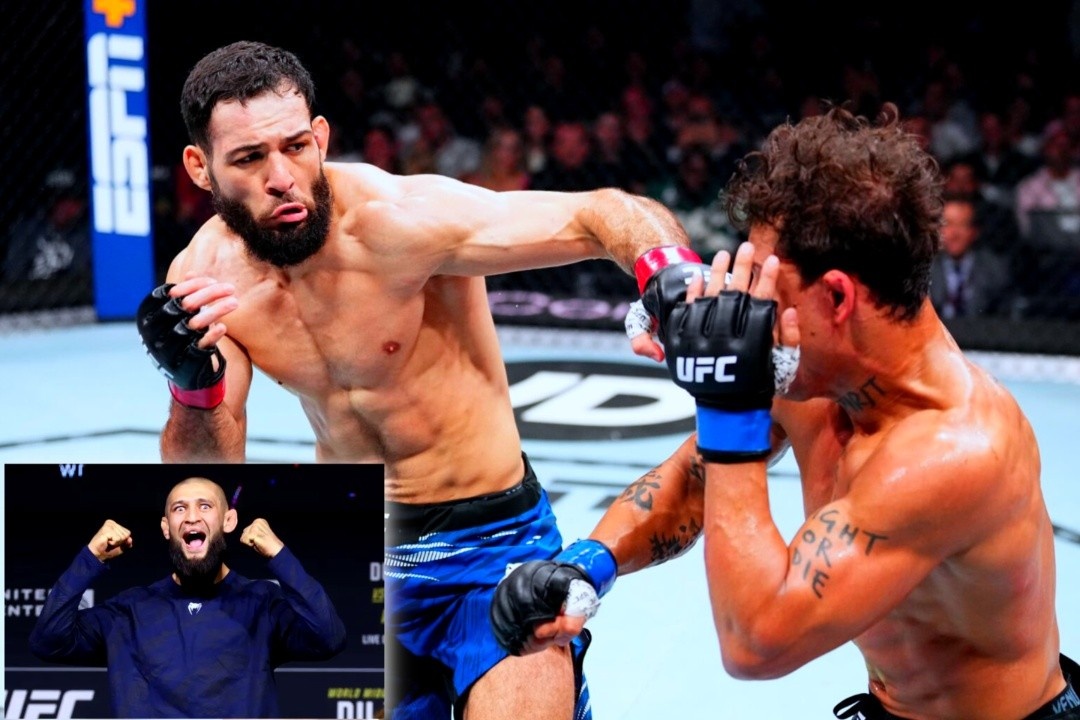 Khamzat Chimaev reacts to Nassourdine Imavov win and title call-up